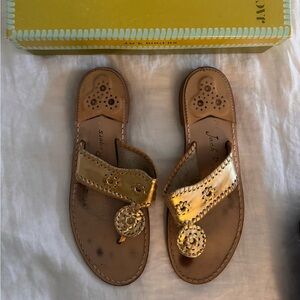 Jack Rogers Hampton Gold Flats
